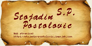 Stojadin Postolović vizit kartica